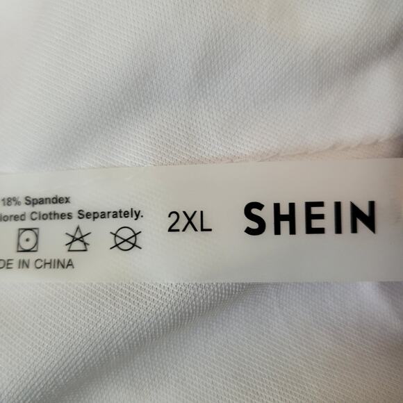 Shein Multicolor Lowcut One Piece Stripe Knot Swimsuit Adjustable Size 16 - Picture 7 of 8